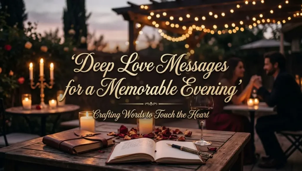 Deep Love Messages for a Memorable Evening