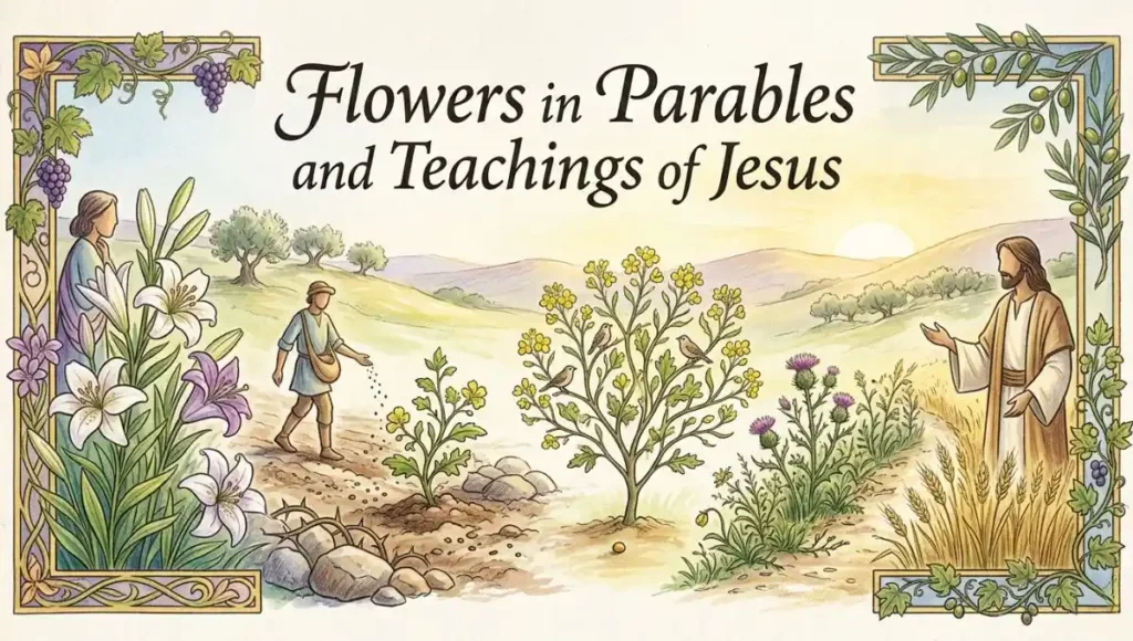 Flowers in Parables and Teachings of Jesus