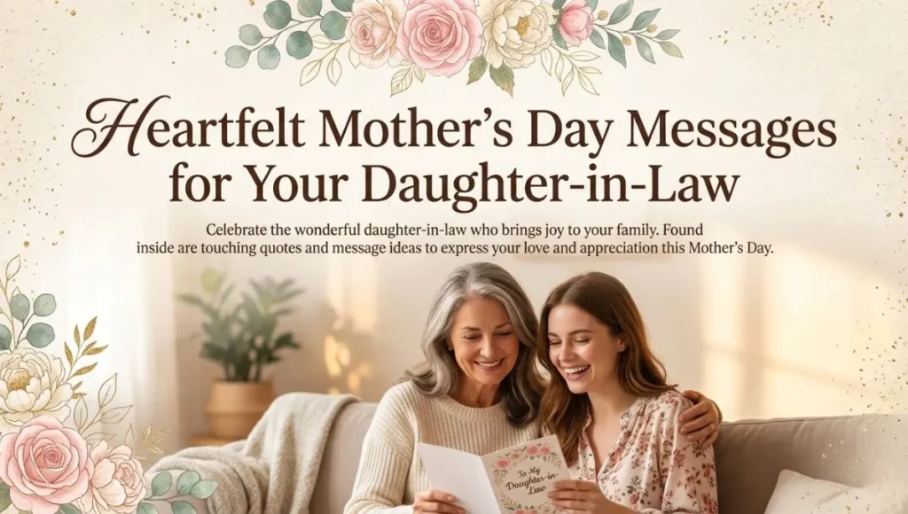 Heartfelt Mother's Day Messages for Your Daughter-in-Law
