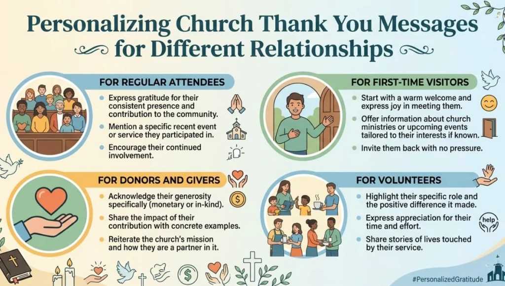 Personalizing Church Thank You Messages for Different Relationships