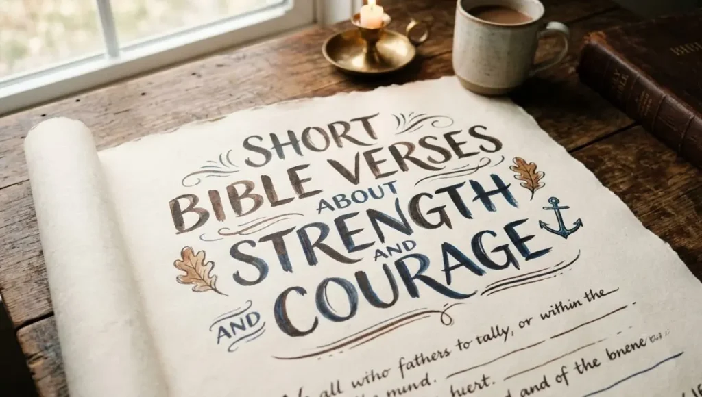 Short Bible Verses About Strength and Courage