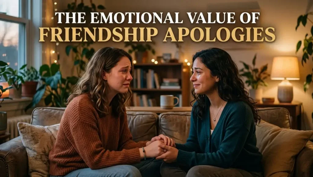 The Emotional Value of Friendship Apologies