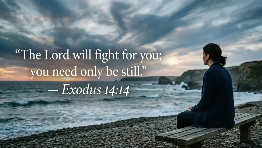 "The Lord will fight for you; you need only be still." — Exodus 14:14