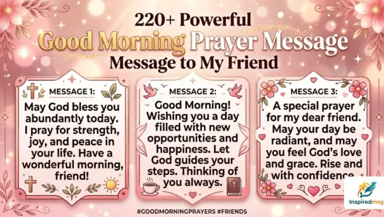 220+ Powerful Good Morning Prayer Message to My Friend