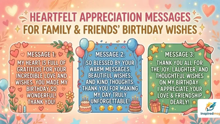 Heartfelt Appreciation Messages for Family and Friends' Birthday Wishes