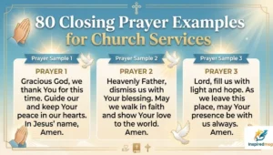 80 Closing Prayer Examples for Church Services