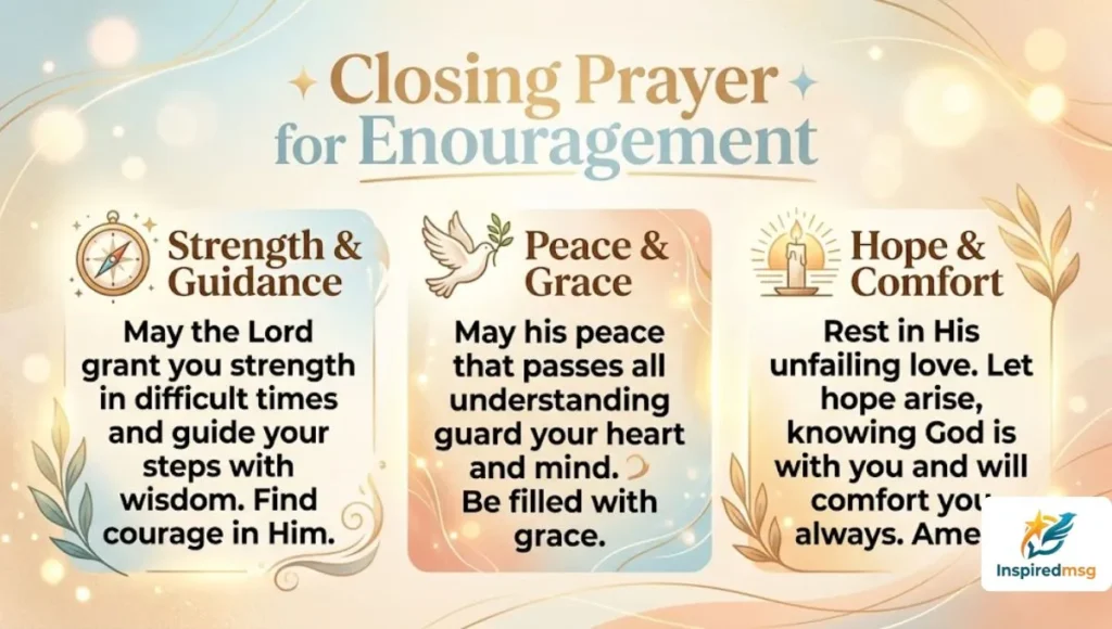 Closing Prayer for Encouragement