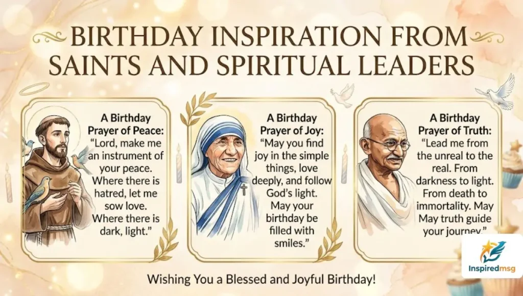 Birthday Inspiration from Saints and Spiritual Leaders