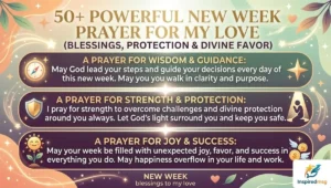50+ Powerful New Week Prayer For My Love (Blessings, Protection & Divine Favor)