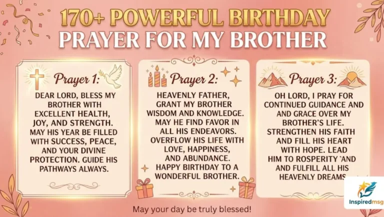 170+ Powerful Birthday Prayer for My Brother
