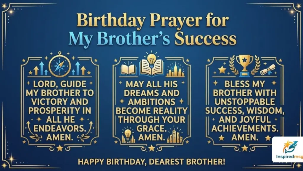 Birthday Prayer for My Brother's Success