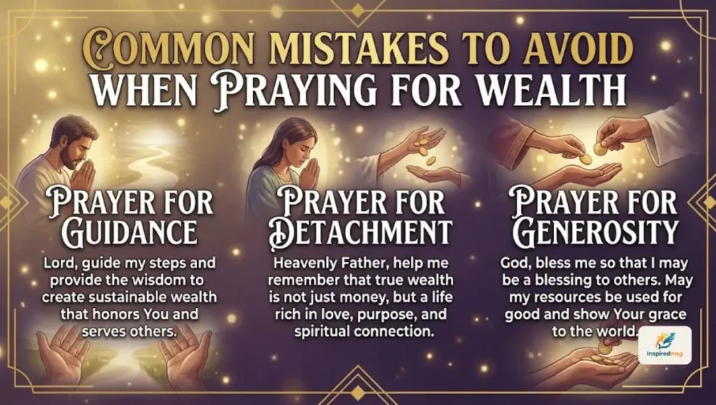 Common Mistakes to Avoid When Praying for Wealth