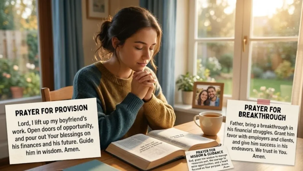 Prayer for Boyfriend's Financial Success and Breakthrough