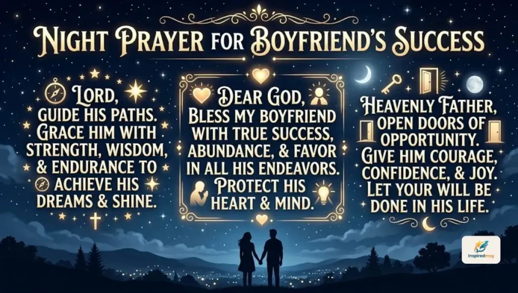 Night Prayer for Boyfriend Success