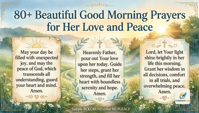80+ Beautiful Good Morning Prayers for Her Love and Peace