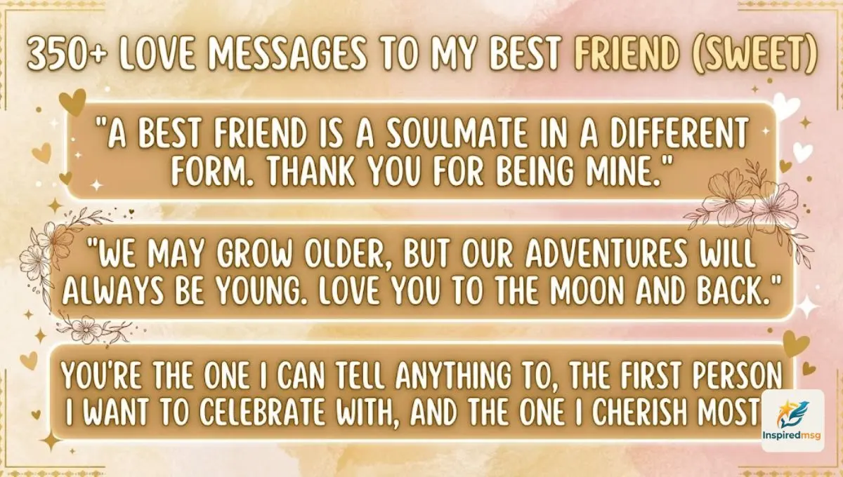 350+ Love Messages to My Best Friend (Sweet)