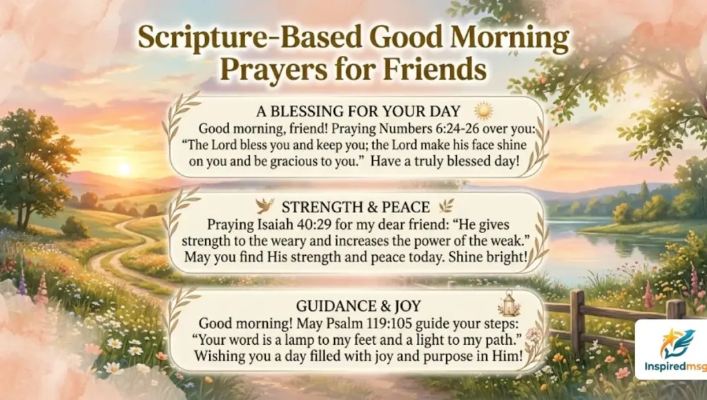 Scripture-Based Good Morning Prayers for Friends