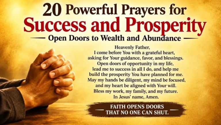 20 Powerful Prayers for Success and Prosperity - Open Doors to Wealth and Abundance