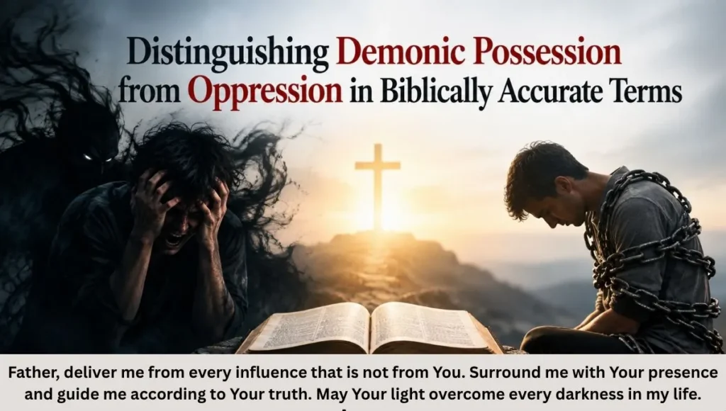 Distinguishing Demonic Possession from Oppression in Biblically Accurate Terms