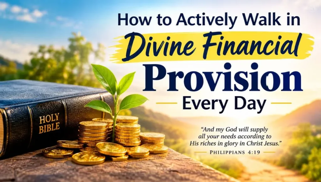How to Actively Walk in Divine Financial Provision Every Day
