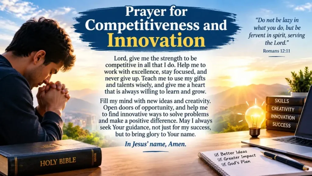 Prayer for Competitiveness and Innovation