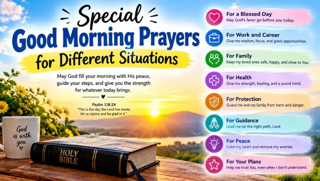 Special Good Morning Prayers for Different Situations