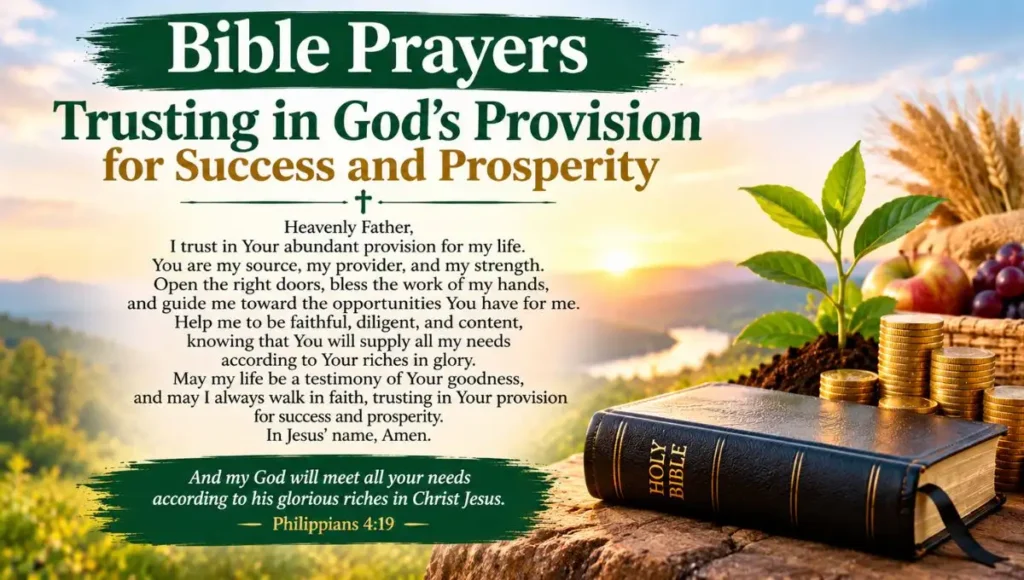 Trusting in God's Provision for Success and Prosperity