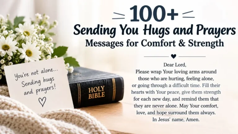 100+ Sending You Hugs and Prayers Messages for Comfort & Strength