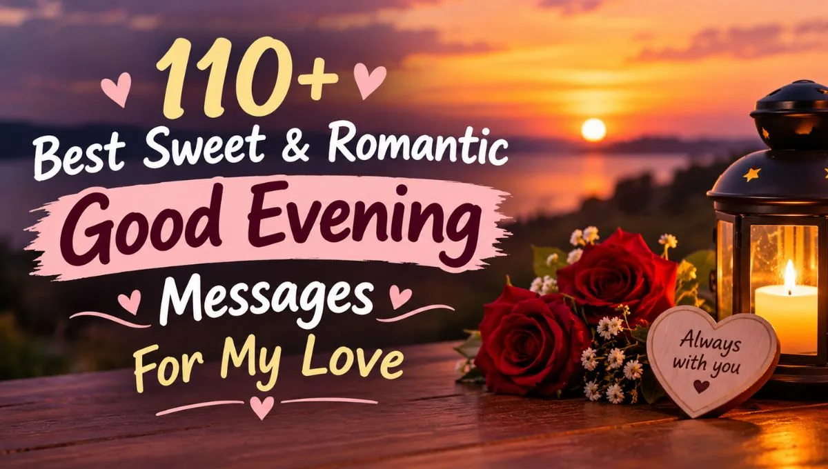 110+ Best Sweet & Romantic Good Evening Messages For My Love