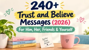 240+ Trust and Believe Messages (2026) For Him, Her, Friends & Yourself