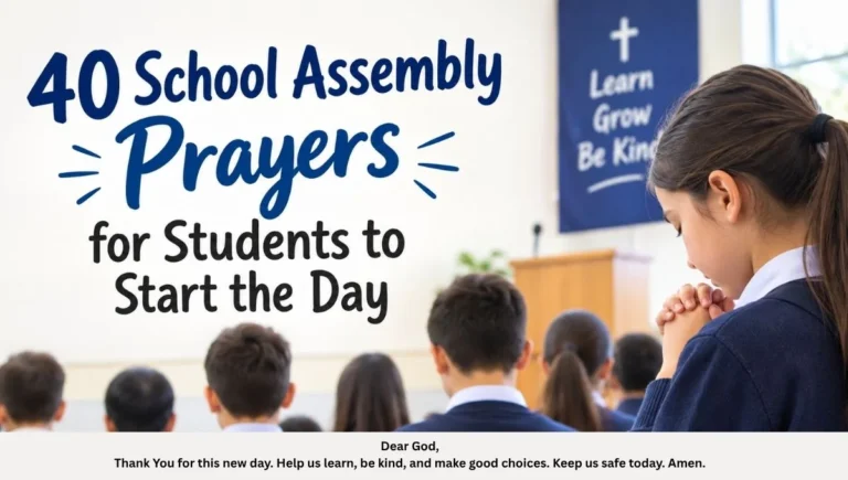 40 School Assembly Prayers for Students to Start the Day