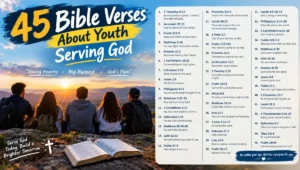 45 Bible verses about youth serving God