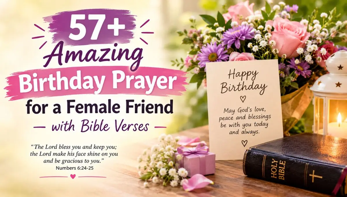 57+ Amazing Birthday Prayer for a Female Friend with Bible Verses