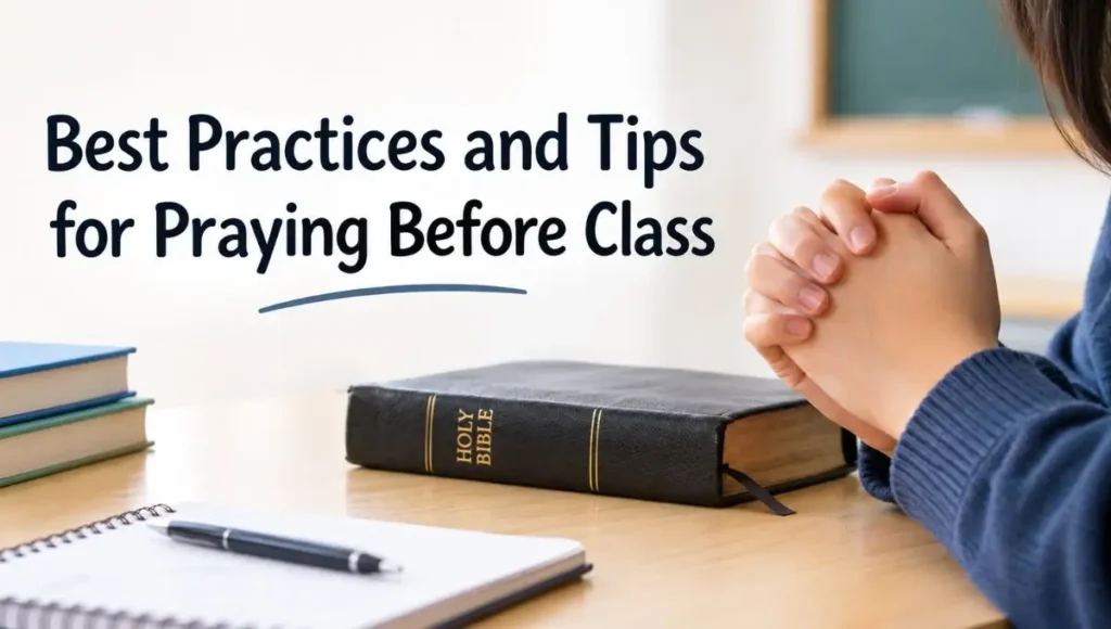 Best Practices and Tips for Praying Before Class