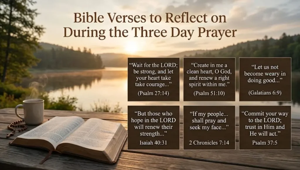 Bible Verses to Reflect on During the Three Day Prayer