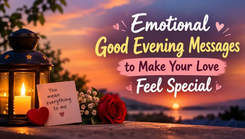 Emotional Good Evening Messages to Make Your Love Feel Special