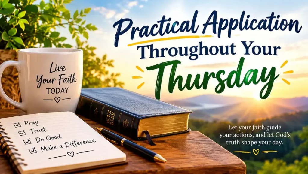 Practical Application Throughout Your Thursday