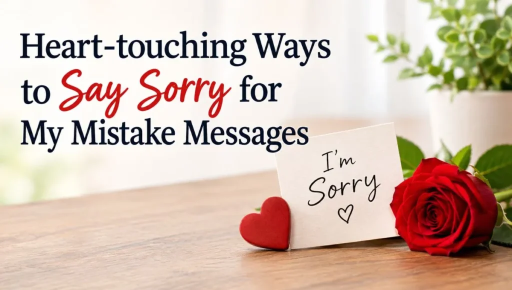 Heart-touching Ways to Say Sorry for My Mistake Messages