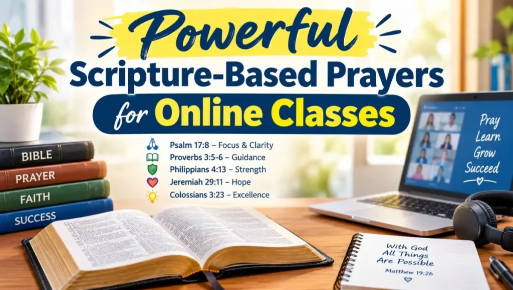 Powerful Scripture-Based Prayers for Online Classes