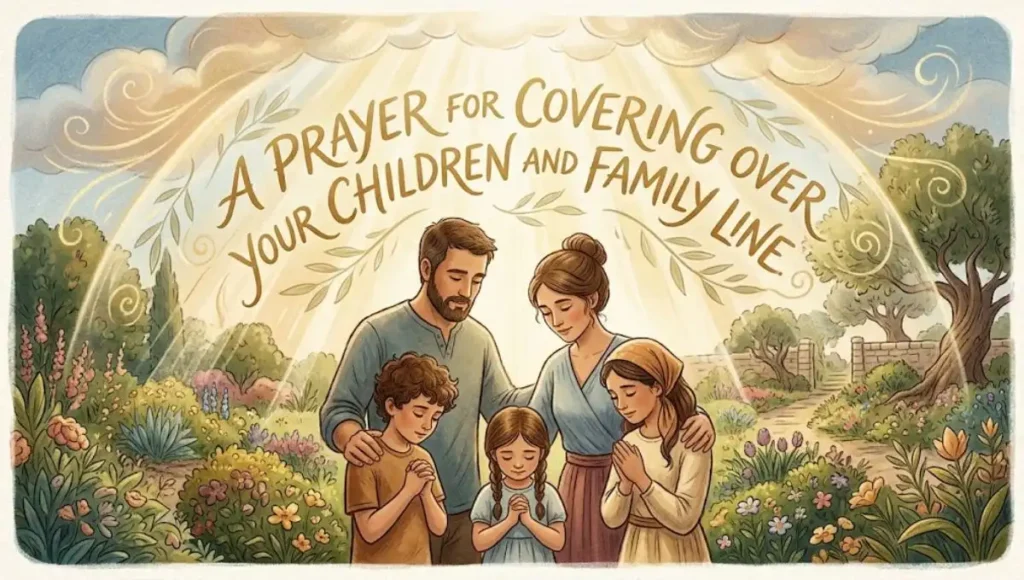 Prayer for covering over your children and family line