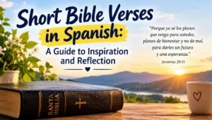 Short Bible Verses in Spanish: A Guide to Inspiration and Reflection