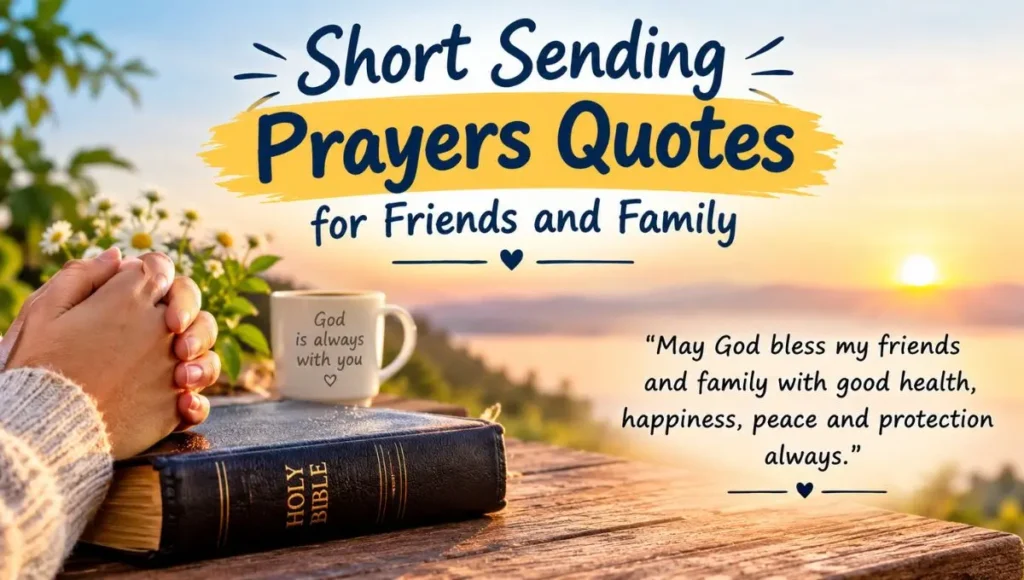 Short Sending Prayers Quotes for Friends and Family
