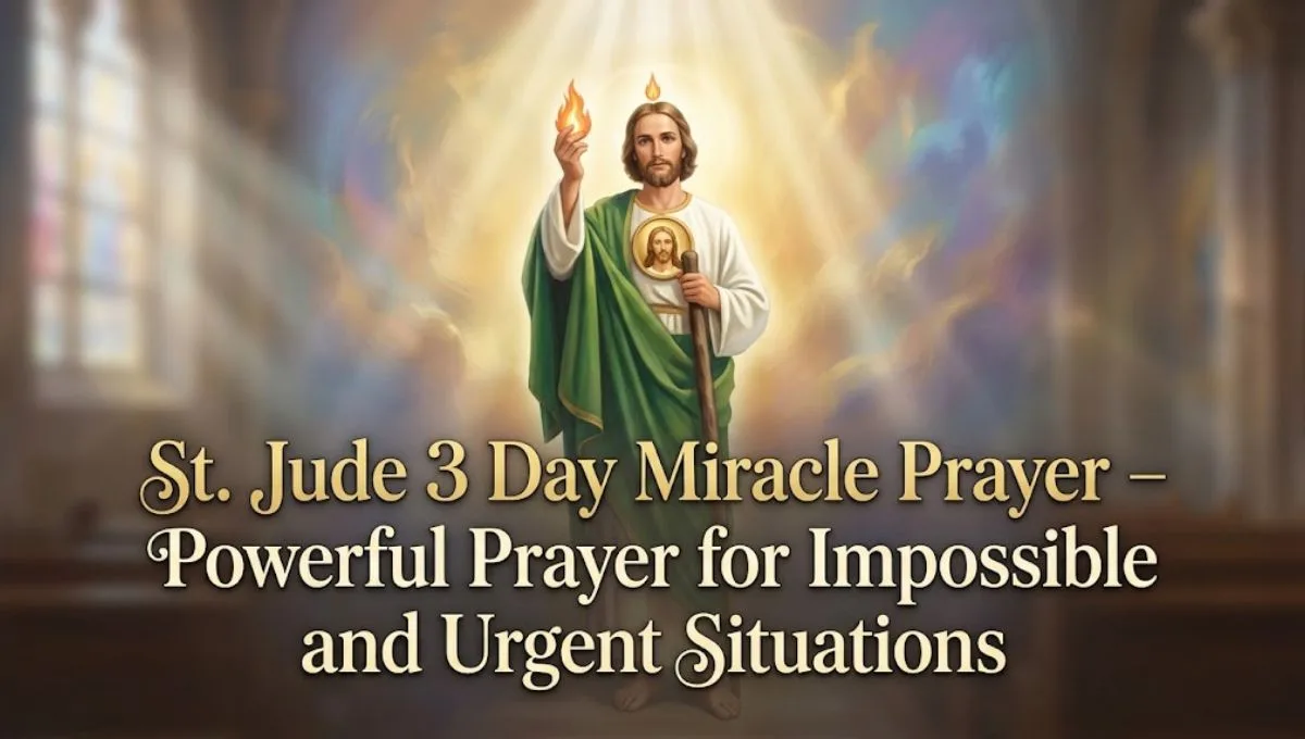 St. Jude 3 Day Miracle Prayer – Powerful Prayer for Impossible and Urgent Situations